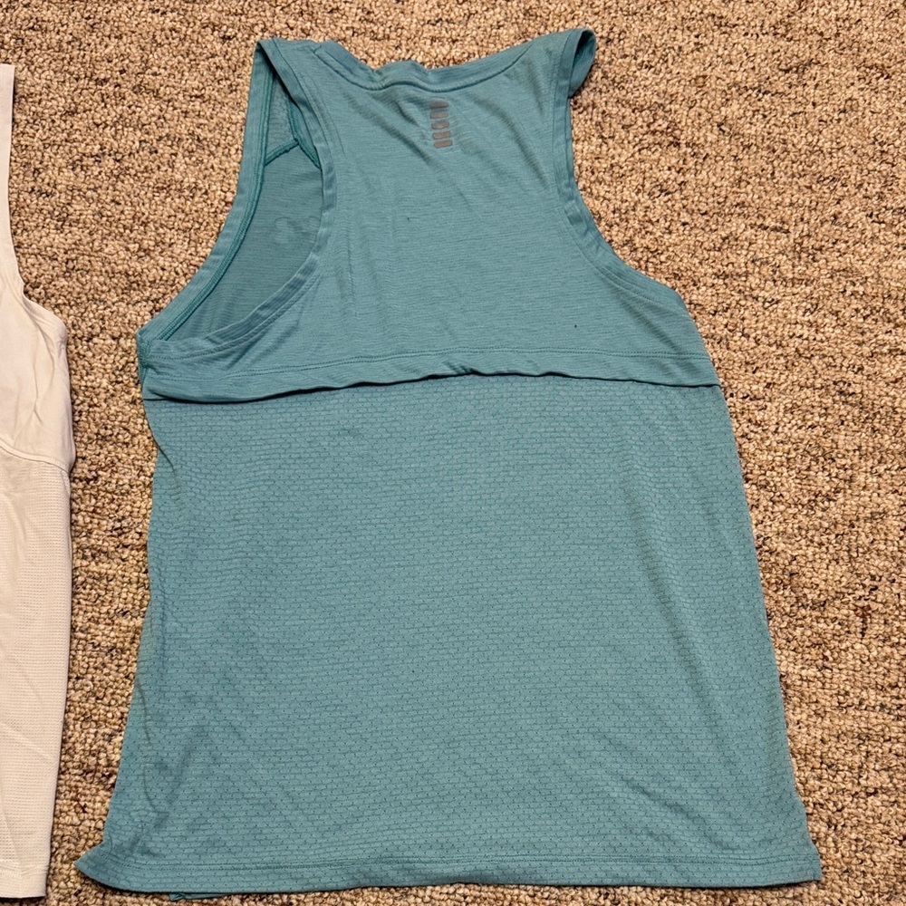 Under Armour Women's Sleeveless Tanks - Teal & White - Picture 5 of 5